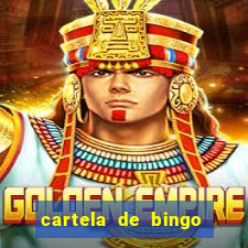 cartela de bingo pra imprimir